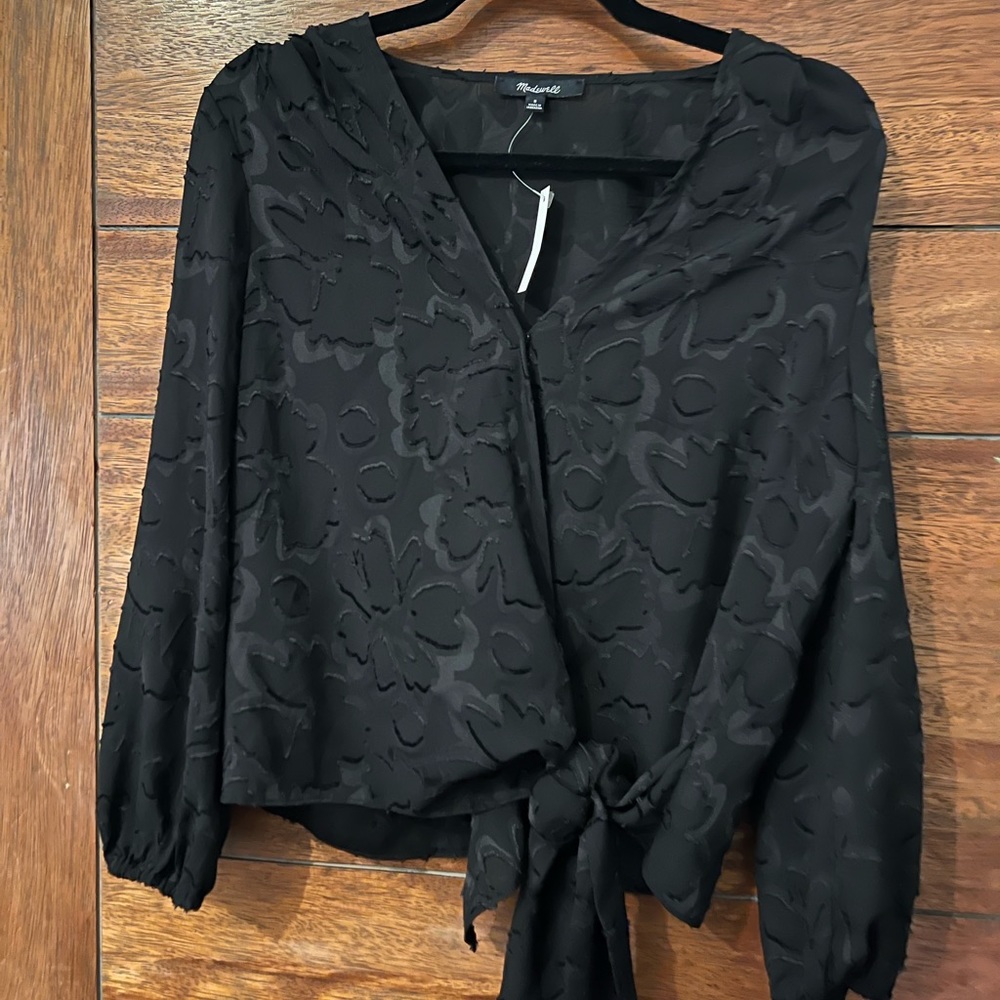 Madewell Black Blouse